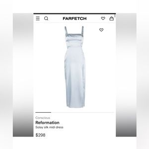 Reformation
Solay silk midi dress